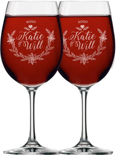 Vista 9 de My Personal Memories Juego de 2 vasos de vino, cerveza y whisky personalizados para parejas de 16 onzas (juego de 2 tazas de cerveza)