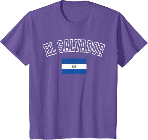 Vista 58 de Camiseta vintage con diseño de la bandera de El Salvador