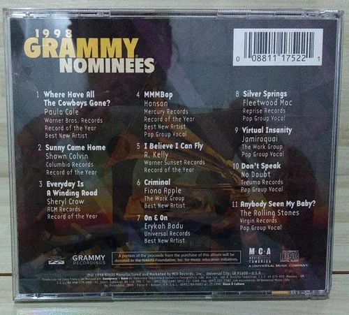 Vista 2 de 1998 Grammy Nominees
