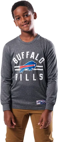 Vista 34 de Ultra Game Youth NFL - Camiseta de manga larga oficial de la NFL para jóvenes