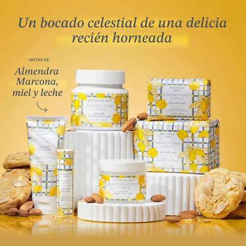 Vista 4 de Beekman 1802 Crema de manos de leche de cabra, galleta de miel de almendras, 2 onzas