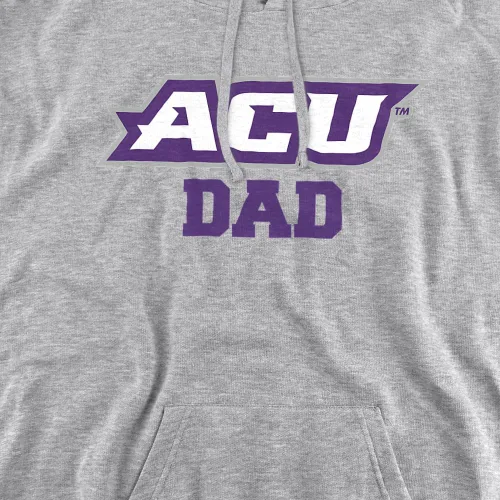Vista 2 de LOGOVISION Colección de sudaderas con capucha unisex con diseño oficial de papá colegial para hombres y mujeres Abilene Christian Wildcats