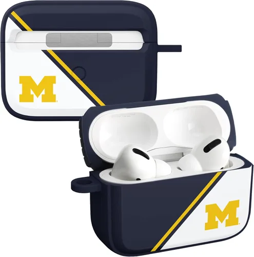 Vista 8 de Michigan Wolverines HDX - Funda compatible con Apple AirPods Gen 1 y 2 (clásico)