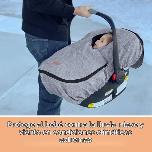 Vista 2 de liuliuby Fundas de asiento de automóvil de invierno para bebé, funda de asiento de automóvil infantil para bebé, accesorios Doona, toldo de forro