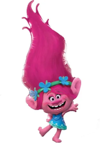 Vista 3 de Trolls World Tour Suministros para fiestas de amapola concierto decoraciones