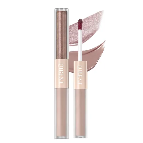Vista 18 de Sombra de ojos líquida con purpurina brillante, maquillaje de larga duración, secado rápido (dorado metálico)