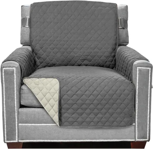 Vista 10 de Sofa Shield - Funda para sofá Loveseat con correa patentada, protector de cojín, funda reversible diseñada en EE. UU. resistente a manchas