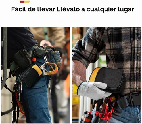 Vista 6 de KingSung - Funda de transporte de herramientas suave con cremallera para Fluke 117/116/115/114/113 multímetro digital 62 Max y muchos más