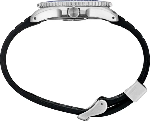 Vista 2 de SEIKO PROSPEX - Reloj de goma negro con esfera azul para buceo SNE593 Azul Buceador
