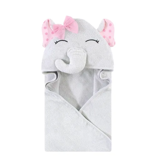 Vista 63 de Hudson Baby Toalla con capucha unisex de algodón con cara de animal para bebé, cocodrilo, talla única