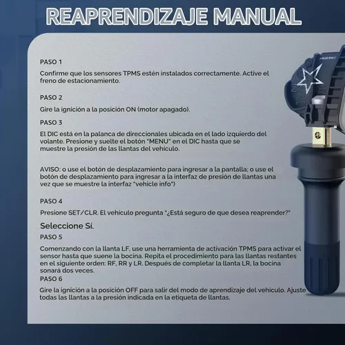 Vista 9 de RENECTIV GM TPMS Sensor, sensor del sistema de monitoreo de presión de neumáticos de 315MHz