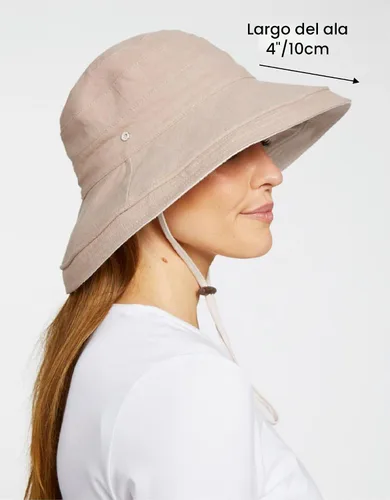 Vista 2 de Solbari Sombrero de Sol para Vacaciones para Mujer UPF 50+ Plegable Sombrero de Protección UV Solar con Ala de Cobertura Completa, Reversible