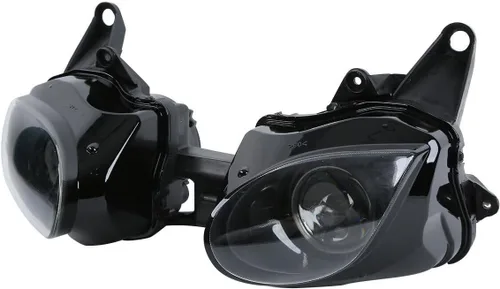 Vista 7 de Faro delantero negro transparente para Kawasaki Ninja ZX6R 2007