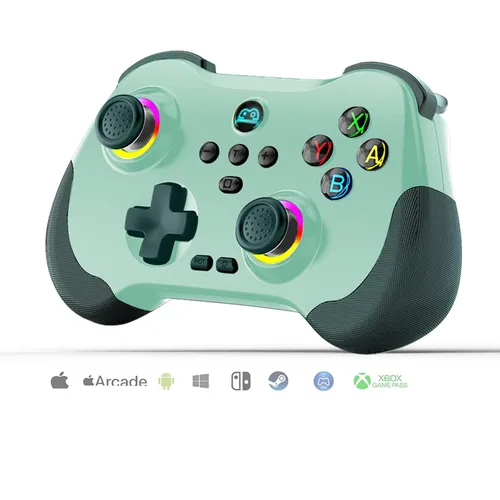 Vista 14 de Koiiko Wireless Gaming Controller for ipad/iphone Android/PC/Switch/Streaming on Xbox/PS4/PS3, Bluetooth, Pocket Size, 7-Colors LED, Hall Effect