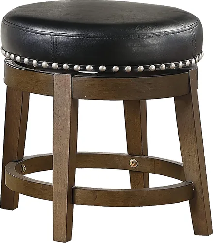 Vista 4 de Lexicon Blueridge Taburete giratorio de altura de comedor (juego de 2), 19.5 pulgadas SH, negro