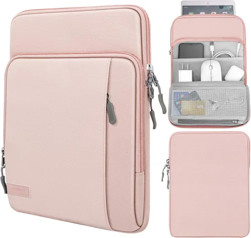 Vista 11 de MoKo Funda de transporte para tableta de 8-9 pulgadas con bolsillos de Negro claro y gris