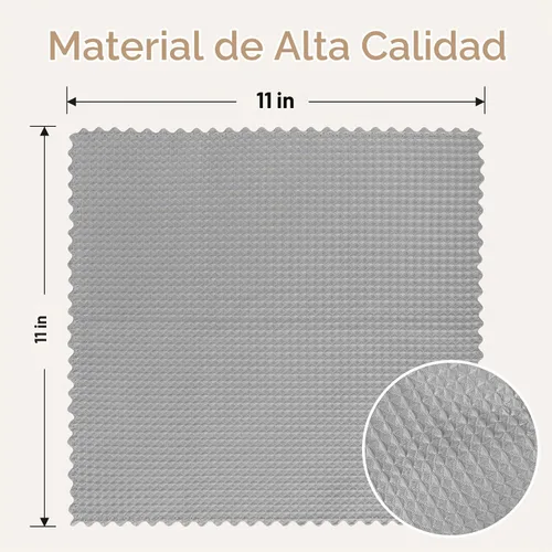 Vista 9 de AIDEA Paño de limpieza de vidrio de microfibra, 12 unidades, paño de limpieza mágico gris 11 × 11 pulgadas
