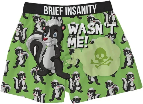 Vista 13 de BRIEF INSANITY Funny & Comfy Boxer Shorts and Pajama Pants for Men & Women Novelty Graphic Underwear & Loungewear