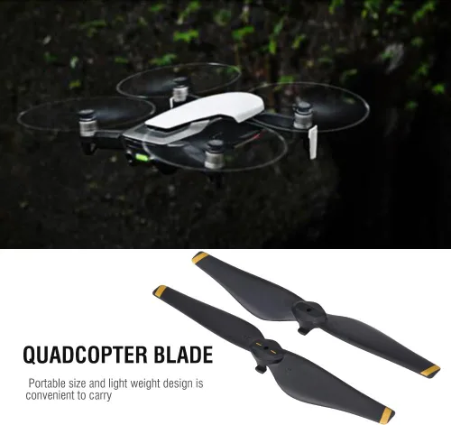 Vista 2 de Hélices para drones, cuchillas de fibra de carbono de liberación rápida, juego de hélice cuadricóptero para entusiastas de drones a control remoto