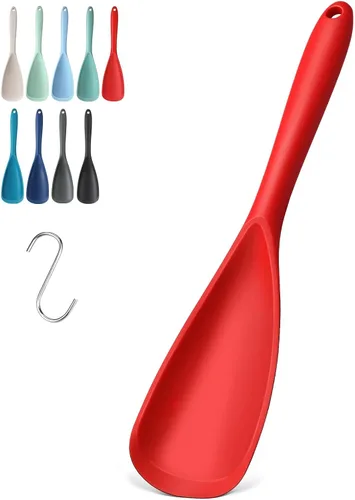 Vista 12 de Paquete de 2 espátulas de silicona para utensilios de cocina antiadherentes 2 paquete caqui
