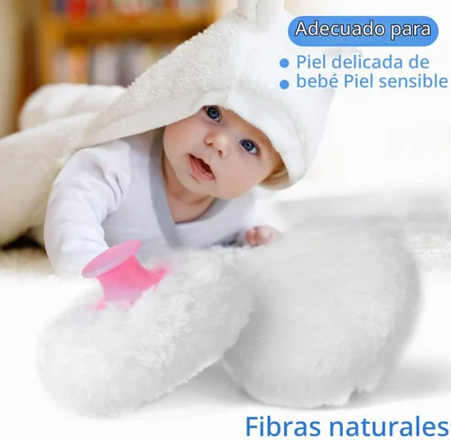 Vista 3 de 2pcs-Baby Body Cosmetic Powder Puff Kit Esponja Caja Contenedor (Azul y Rosa)