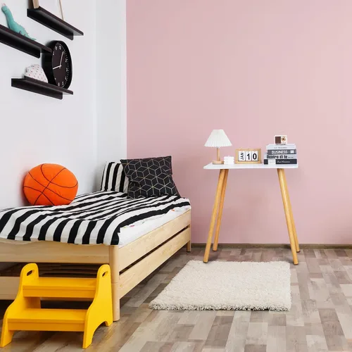 Vista 2 de Escritorio para computadora, escritorio de oficina pequeño de 27.6 in, mesa de estudio para niños con patas sólidas, escritorio de madera
