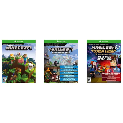 Vista 7 de Xbox One S 1TB Console Minecraft Bundle (Renewed)