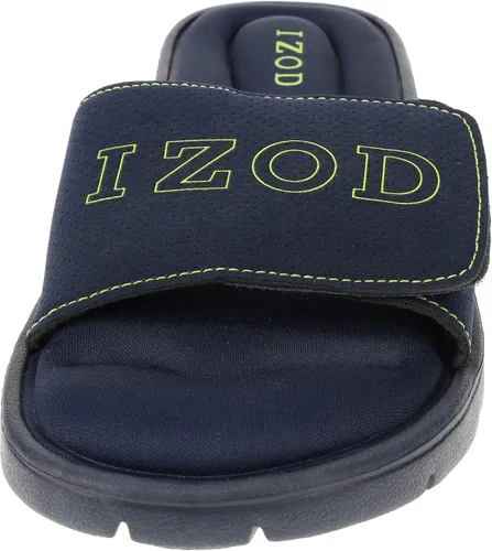 Vista 3 de IZOD - Sandalia de espuma viscoelástica para hombre, con velcro ajustable, tallas 7 a 12