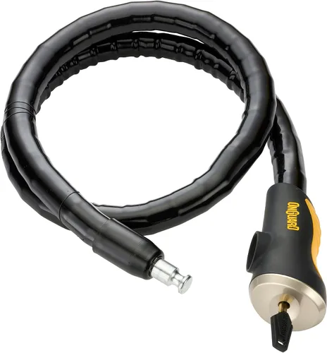 Vista 3 de OnGuard 8023 Rottweiler cadena blindada con candado de 1.18 pulgadas x 3 pies, Amarillo (Blk/Yel)