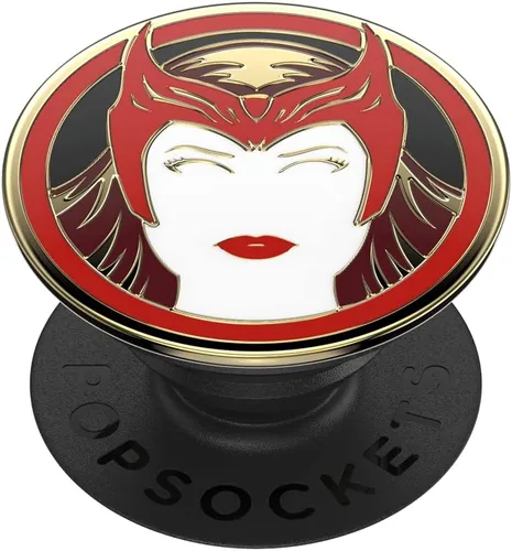 Vista 8 de PopSockets Agarre adhesivo para teléfono, soporte, soporte para teléfono, Marvel - Reactor de arco esmaltado