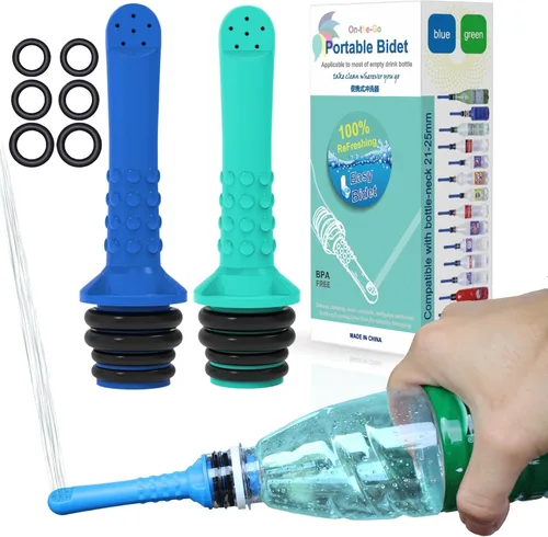 Vista 16 de 2 botellas portátiles de bidé de viaje de 15.2 fl oz Peri para posparto esenciales para recuperación perineal, cuidado femenino, tratamiento