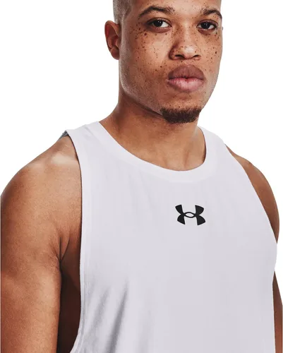 Vista 6 de Under Armour Camiseta de Algodón sin Mangas de la Línea Baseline para Hombre