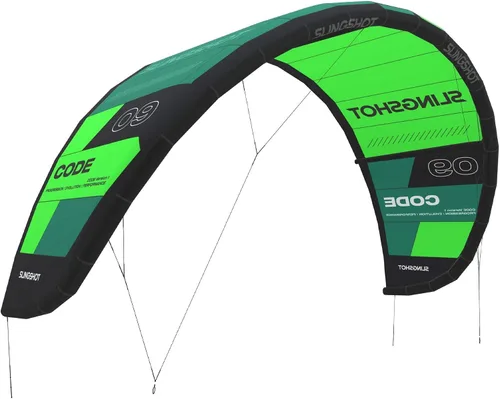 Vista 3 de Slingshot Sports Código V1 Kiteboard Cometa Verde