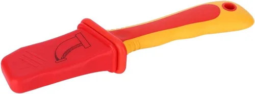 Vista 8 de Walfront Cable pelar cuchillo 1000 V aislamiento electricista cuchillo fijo gancho en forma de cuchillas antideslizantes antideslizante anti