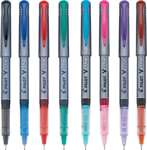 Vista 2 de Pilot V, marcadores de tinta líquida, punta ultrafina, Variados