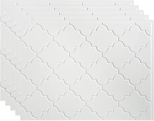 Vista 29 de FASÄDE Mónaco - Panel decorativo de vinilo para salpicaduras de 18 x 24 pulgadas en acero galvanizado (paquete de 5)