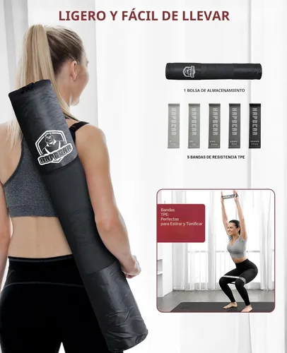Vista 7 de HAPBEAR Large Yoga Mat - 72"x36"x6mm (1/4 inch), Extra Wide Non-Slip Exercise Mat for Home Workout, Yoga, Pilates & Stretching, Durable, Includes