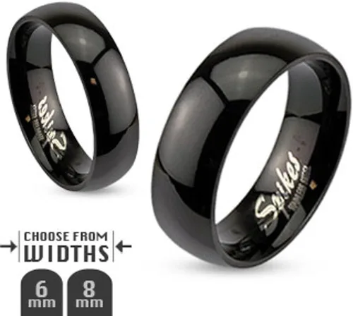 Vista 3 de Marimor Jewelry His and Hers 4 Piece Black Stainless Steel Wedding Engagement Ring and Classic Band Set