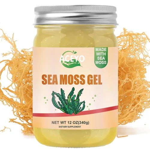 Vista 15 de ACEYO Gel de musgo marino irlandés (18 onzas) crudo vegano mango sabor piña 102 vitaminas y minerales cosechados en la naturaleza sin OMG