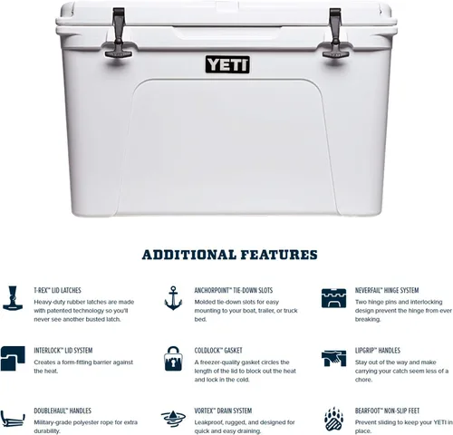 Vista 6 de YETI Tundra 105 - Enfriador, color blanco
