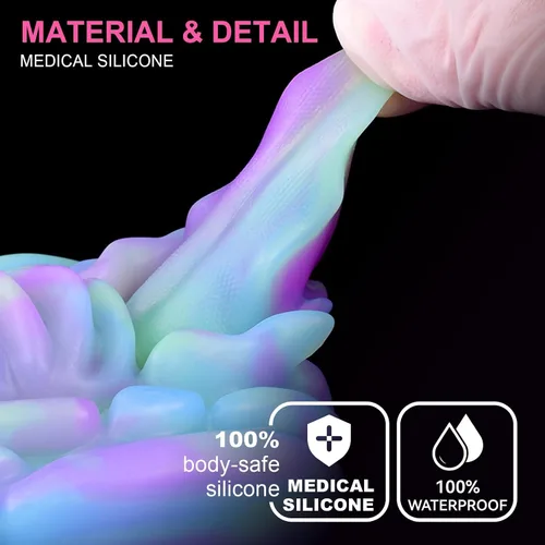 Vista 3 de Monster Dildo Grinder - Juguete sexual para mujeres, pequeño consolador de fantasía alienígena con almohadilla de fricción, estimulador