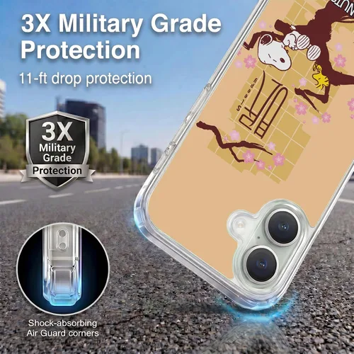 Vista 256 de Carcasa de gel para iPhone 7 Plus/iPhone 8 Plus, diseño de Snoopy Oriental de Peanuts, Badges