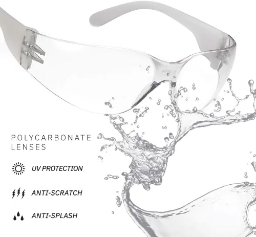 Vista 3 de Gamma Ray - Gafas protectoras de seguridad para niños, paquete de 12 Claro