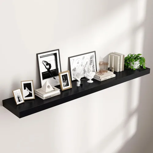 Vista 23 de Estantes flotantes cuadrados para pared de 8 pulgadas de ancho x 8 pulgadas de profundidad x 1.2 pulgadas de alto, pequeños estantes de pared