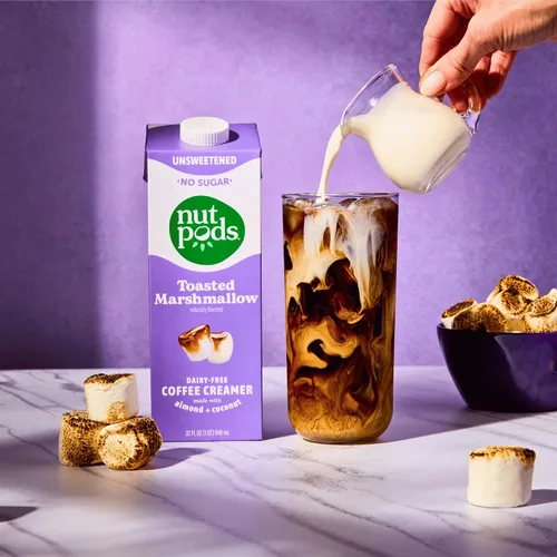 Vista 3 de nutpods Crema de café sin lácteos de malvavisco tostado sin azúcar, 32 onzas, paquete de 6