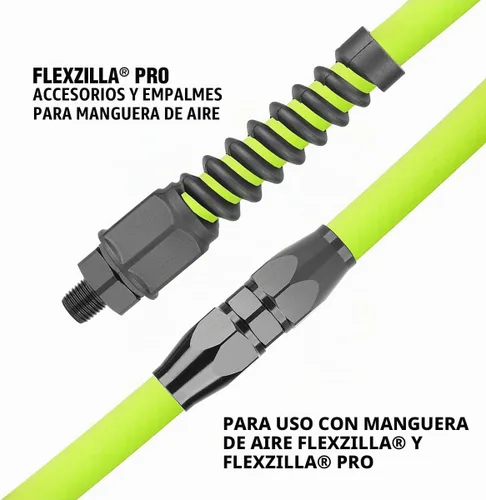 Vista 3 de Flexzilla Pro - Acoplamiento reutilizable para manguera de aire con bola giratoria, 1/4 pulgadas - RP900250BS