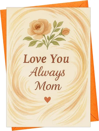 Vista 5 de Cheerin Tarjetas de cumpleaños con sobre, tarjetas de cumpleaños florales para mamá de hija, hijo, esposo, tarjeta de aniversario para esposa, mamá