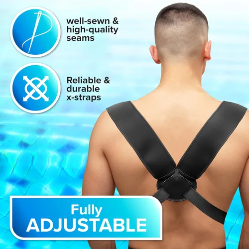 Vista 5 de Portabebés ergonómico de neopreno prémium para agua cálida y segura y diversión en la tierra (4-24 meses) - Arnés ajustable para bebés y niños