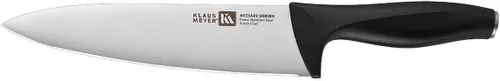 Vista 2 de Klaus Meyer Acciaio - Cuchillo de chef de acero inoxidable de alto carbono, 8 pulgadas (negro)