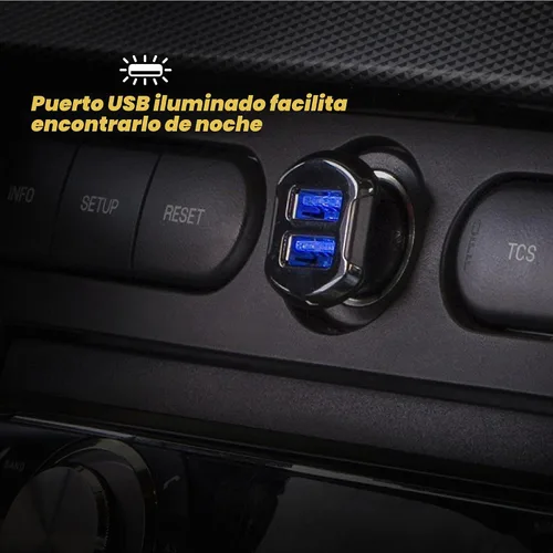 Vista 3 de Scosche USBC242M ReVolt - Encendedor universal de cigarrillos multidispositivo, compacto cargador de coche USB de doble puerto, carga rápida dos